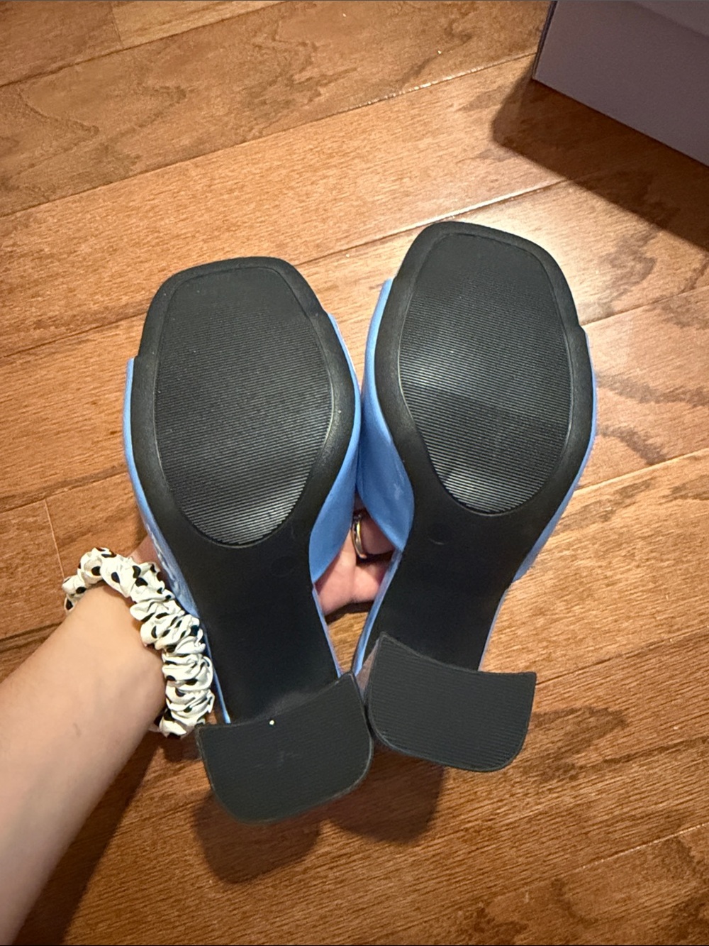 Madden Girl Genius mules in blue patent - Picture 3 of 3